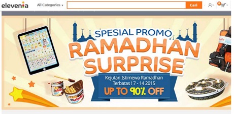 Tokopedia’s Special promo Ramadhan Surprise in July 2015.