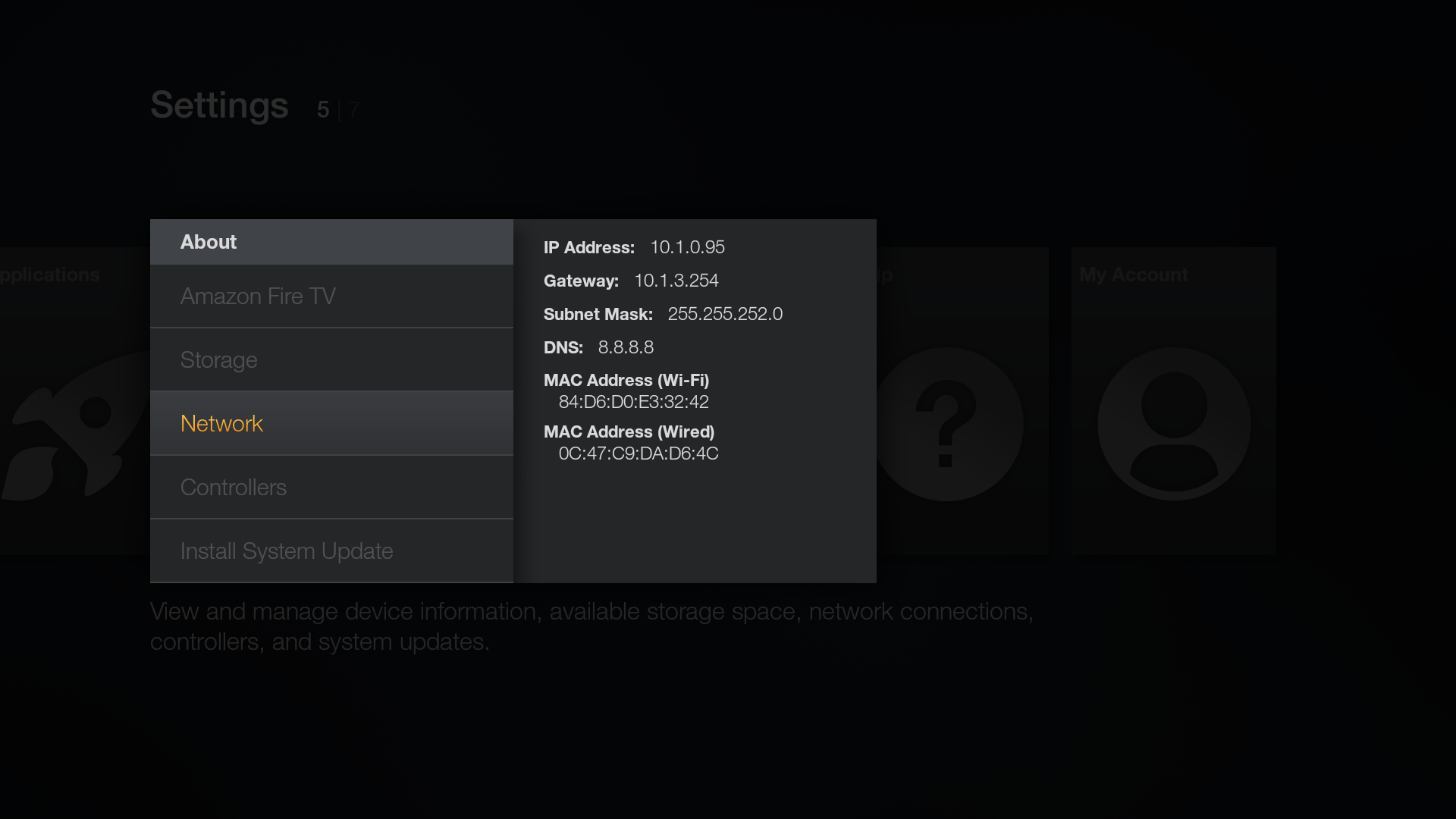 Get the IP of Fire TV