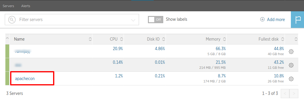 All servers   New Relic1