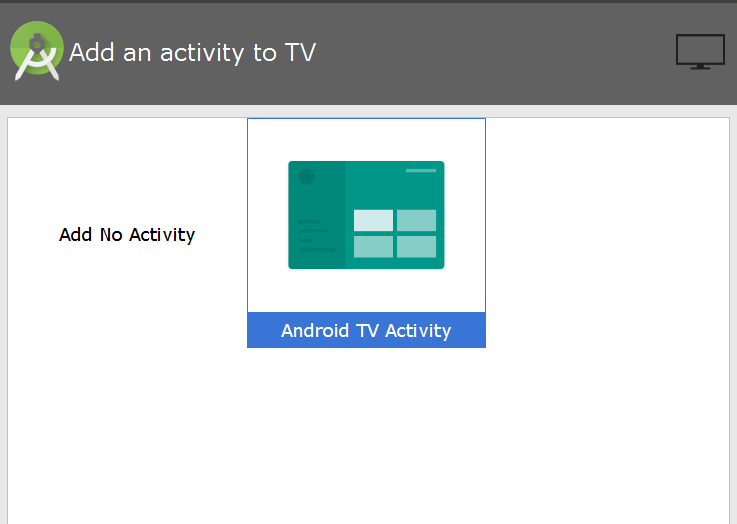 Add Activity to TV