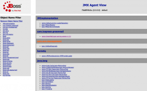 JMX console JBOSS