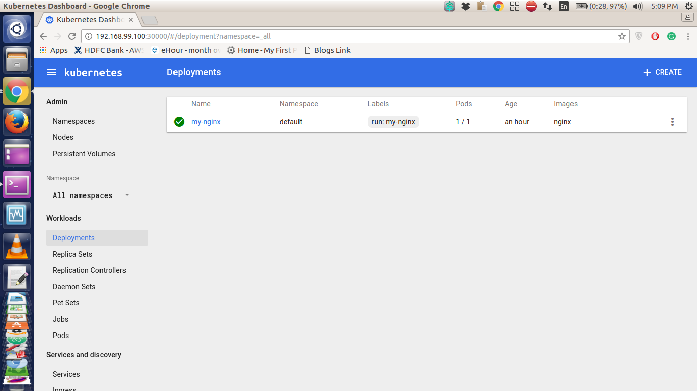 deployment dashboard