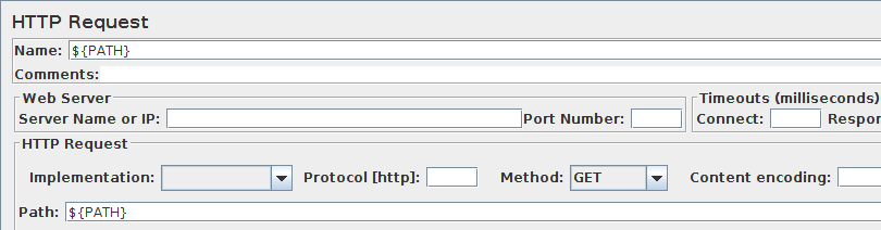 HTTP Request Jmeter