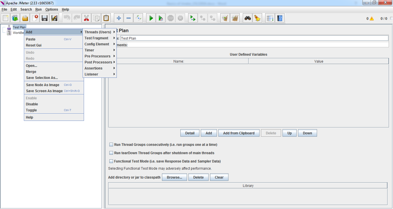 Jmeter test plan