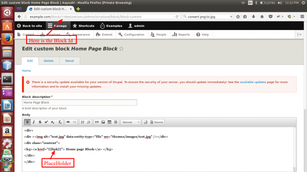 How to Programmatically Replace the Content in the Custom Block in ...