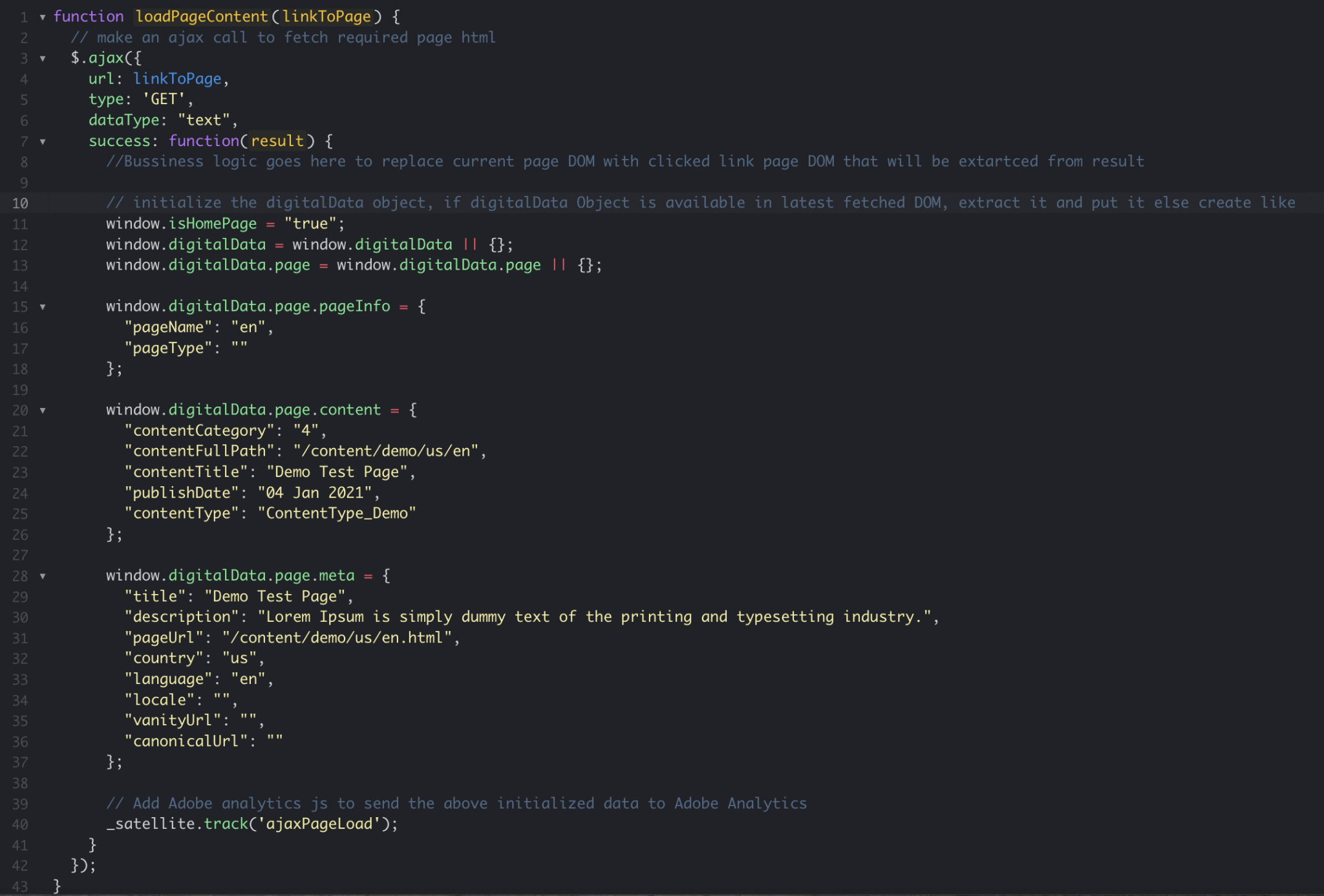 Pass digital data layer to Adobe analytics using javascript | TO THE ...