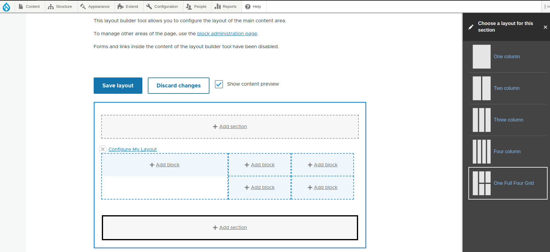 Layout Builder