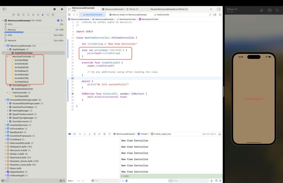 Memory Leak with Memory Graph Debugger | TO THE NEW Blog