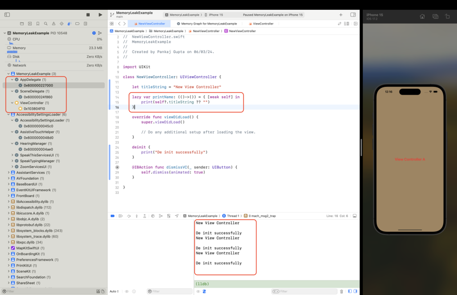 Memory Leak with Memory Graph Debugger | TO THE NEW Blog