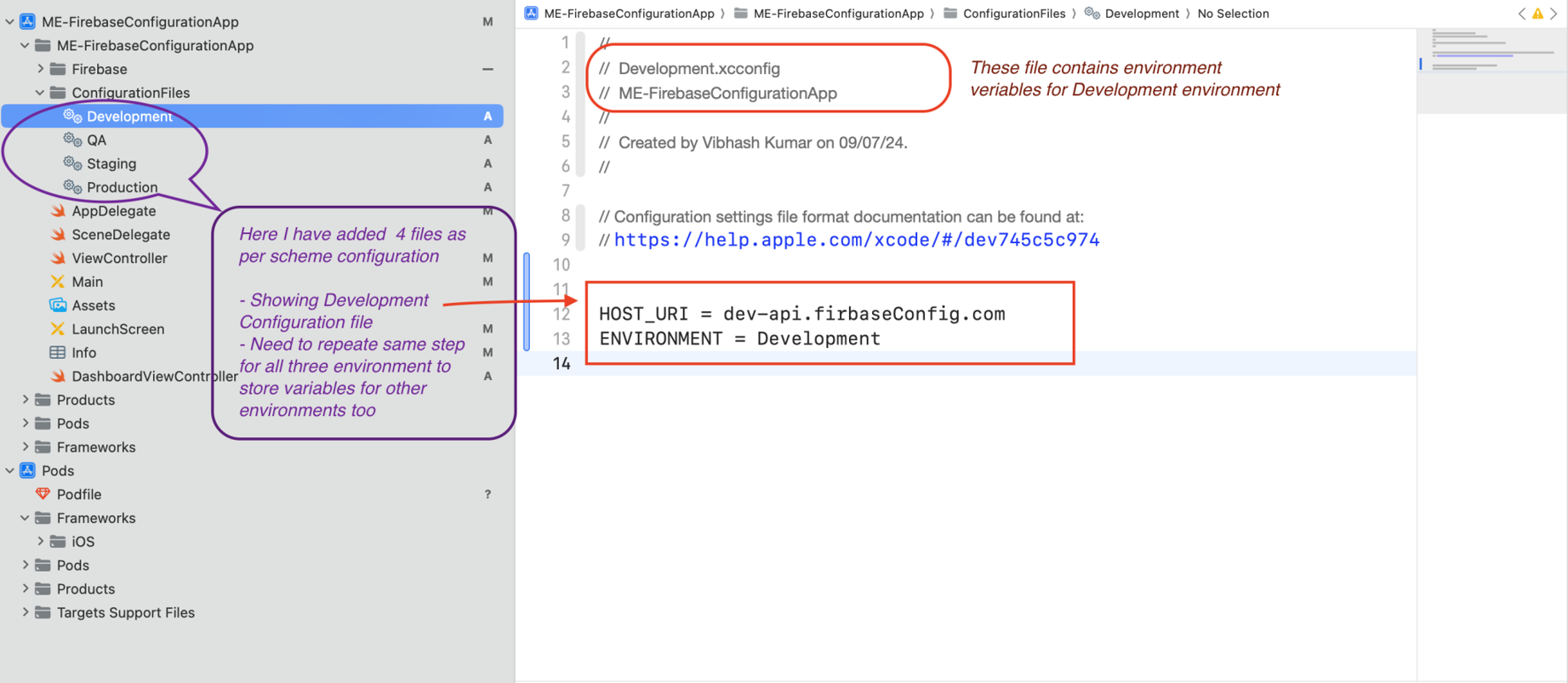 How to configure iOS apps for multiple environments (Dev, QA, Prod ...