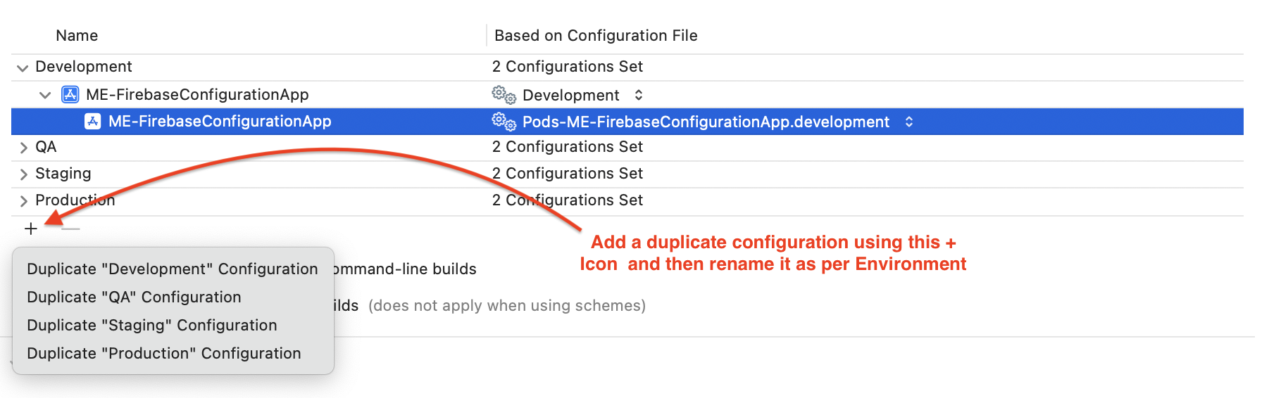 How to configure iOS apps for multiple environments (Dev, QA, Prod ...