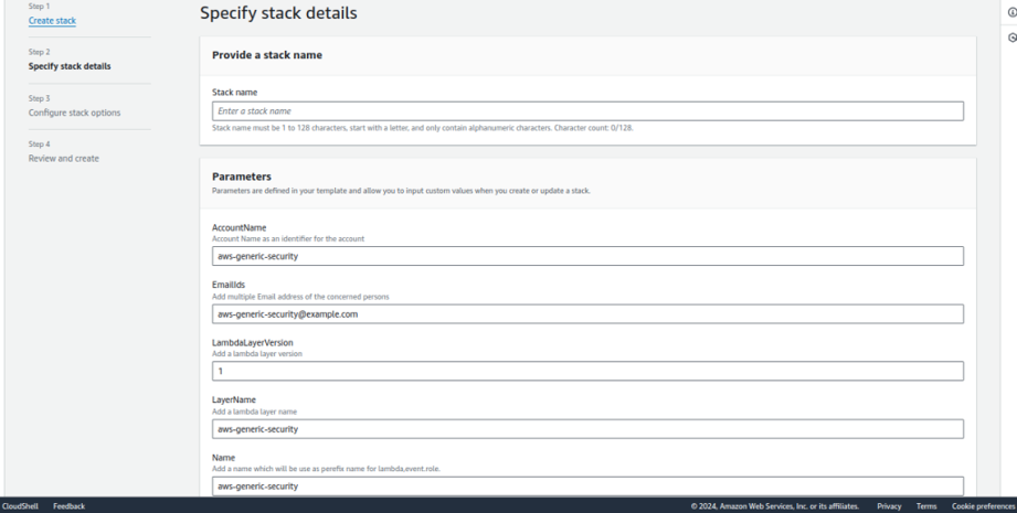 stack creation
