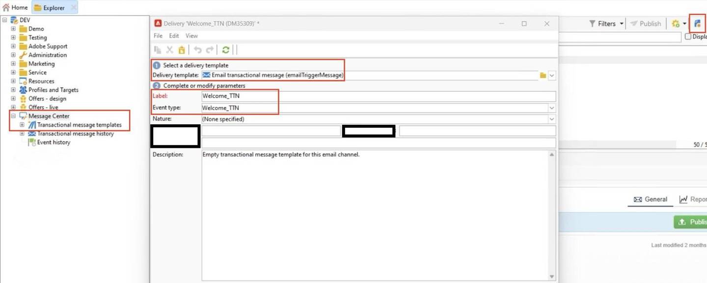 Creating Real time Transactional Delivery