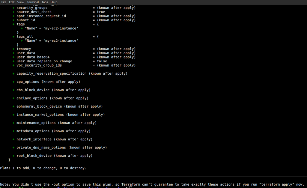 Terraform Plan