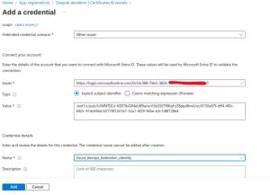 Federated Credentials