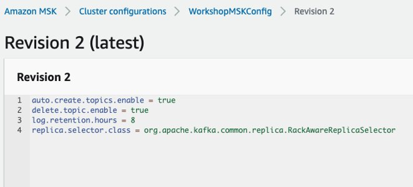 msk configuration