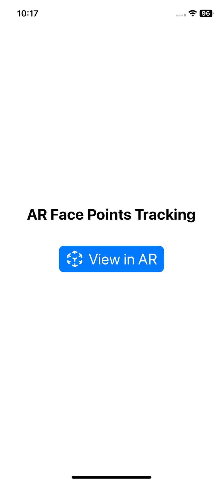 Final App running screen 1