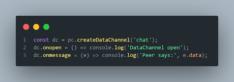 Data Channel and Peer State