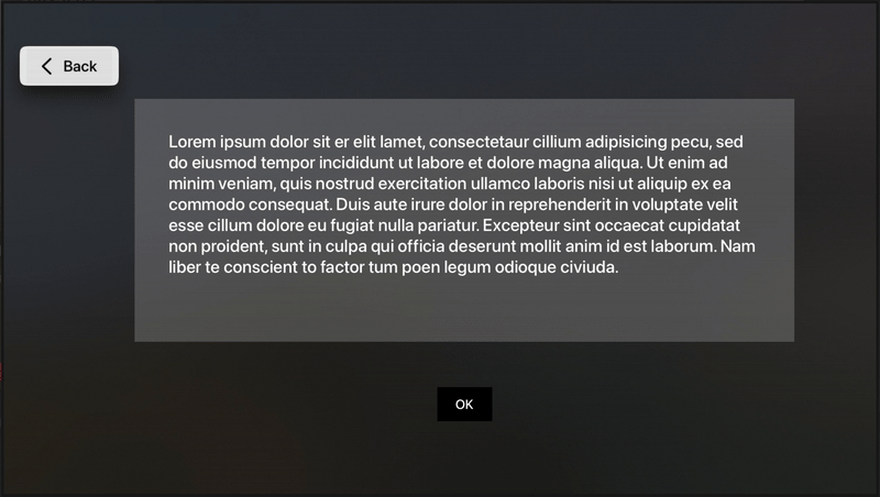 Demo: UIFocusGuide