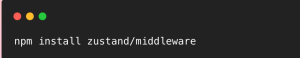 If you need middleware