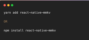 Install MMKV