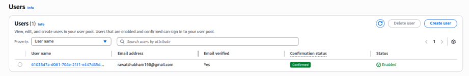 2.3 Cognito-User-Creation