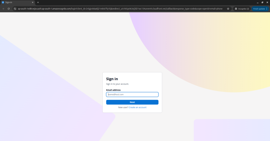 cognito-login-page