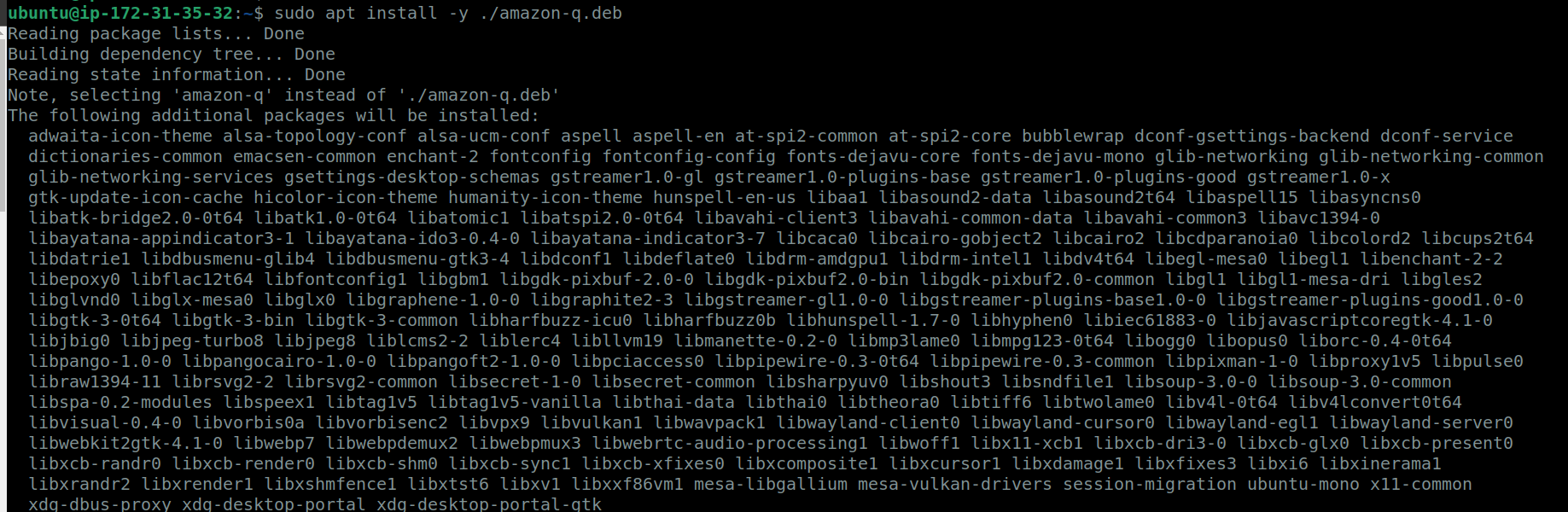 AmazonQ Installation
