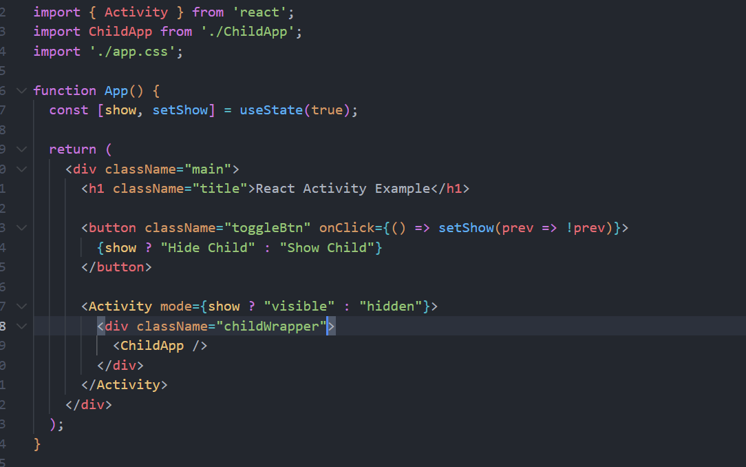 Activity Component: Conditional Rendering in React 19. | TO THE NEW Blog