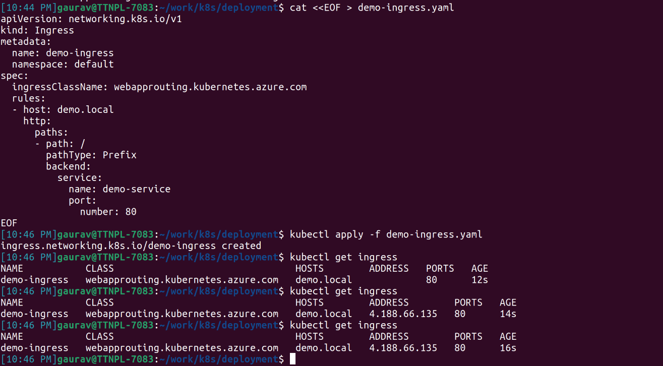 Managed NGINX Ingress Controller with Application Routing Add-on in AKS ...