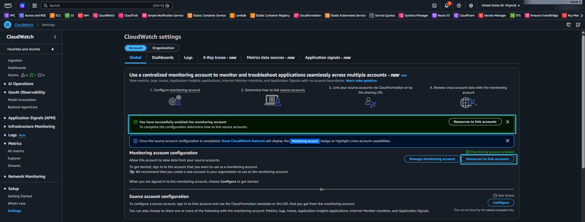 Monitoring Account Configuration